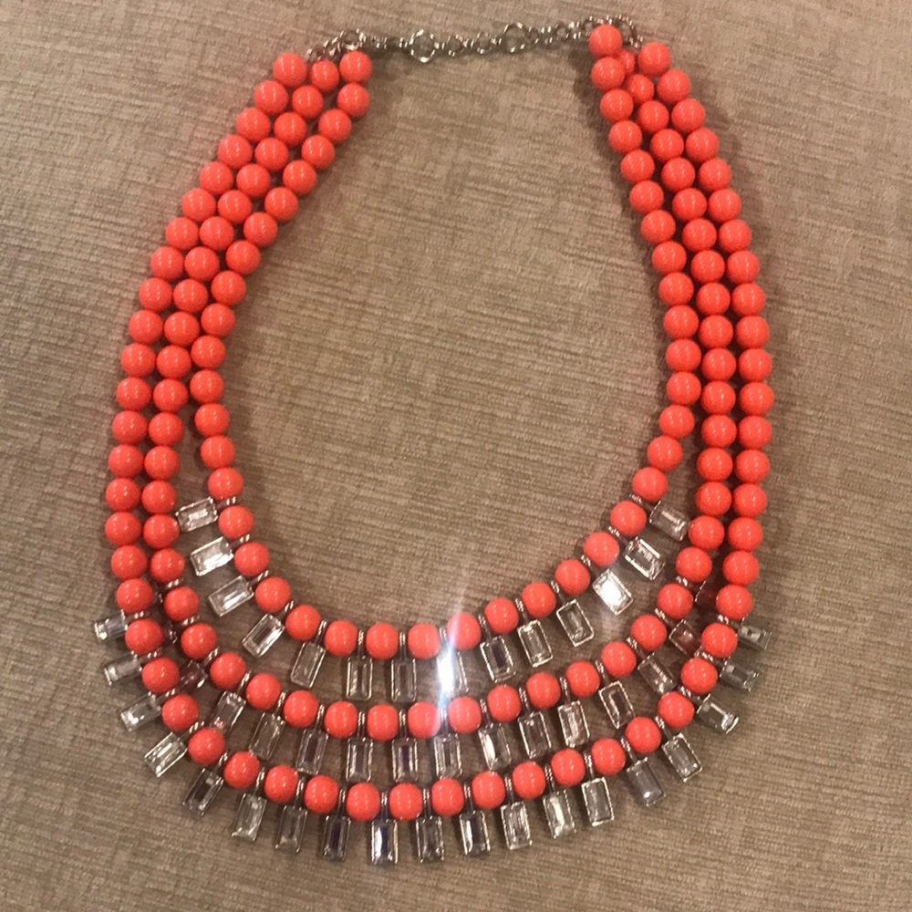 Banana Republic Coral Summer Necklace
